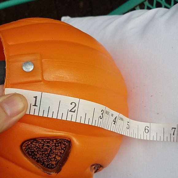 Vintage A. J. Renzi Leominster,Massachusetts blow mold jack o latern bucket pail - Picture 6 of 6